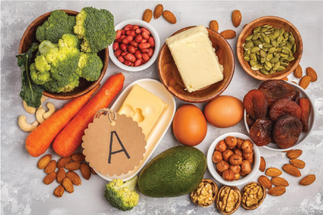 Thực phẩm giàu Vitamin A hỗ trợ người bệnh tăng cường sức khỏe