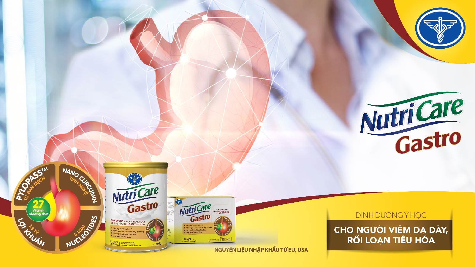 NUTRICARE GASTRO – DINH DƯỠNG Y HỌC CHO NGƯỜI ĐAU DẠ DÀY