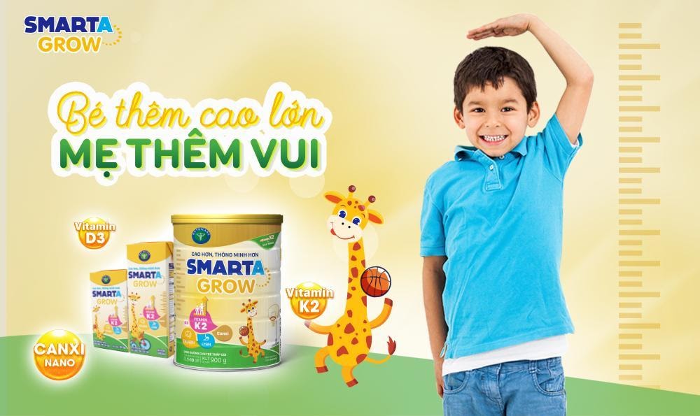 Smarta Grow - Bé cao lớn, khỏe mạnh