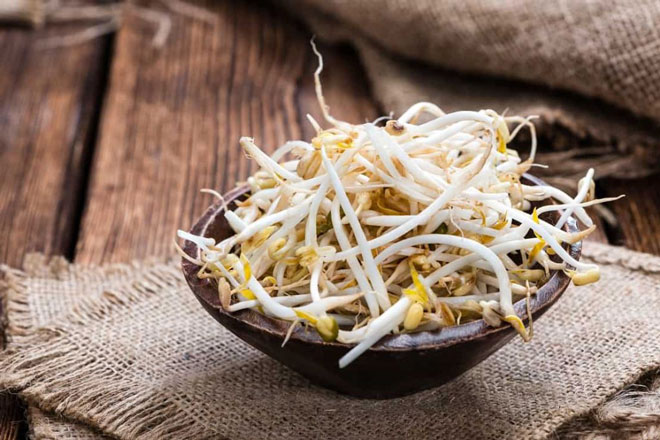 Giá đỗ giúp mô cơ xương vững chắc.