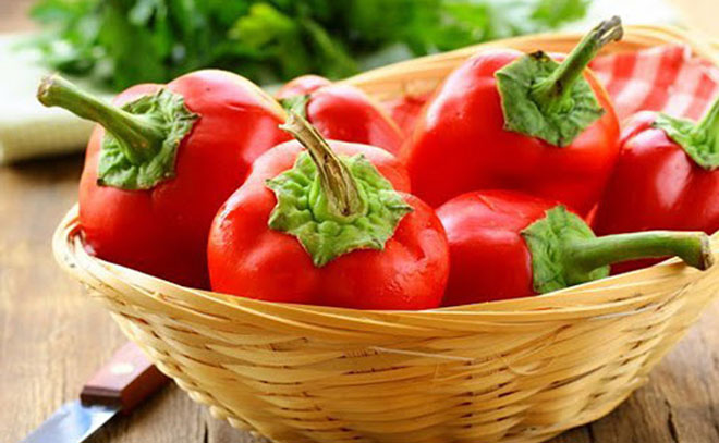 ớt chuông giáu vitamin C