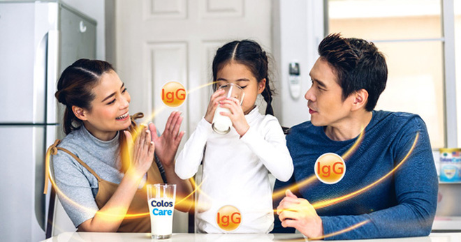 Uống sữa giúp tăng sức đề kháng