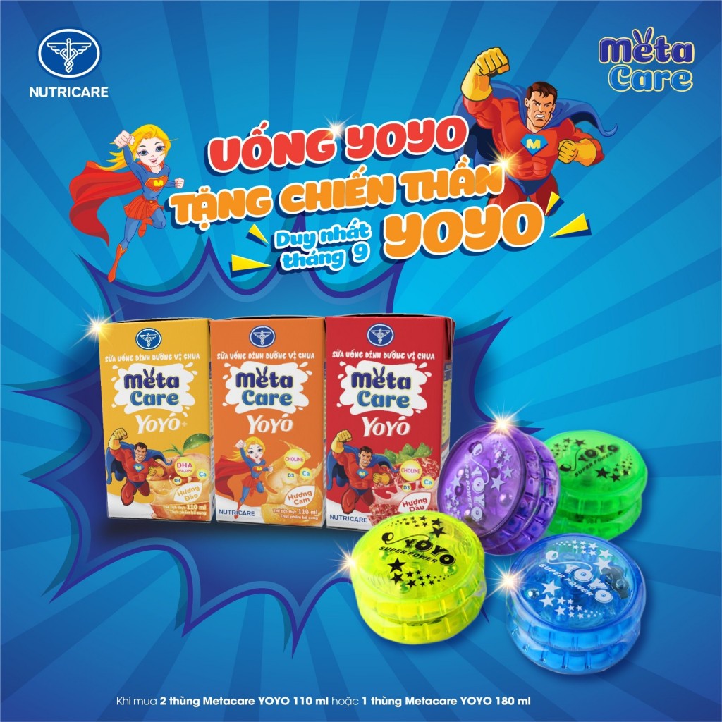 CHƯƠNG TRÌNH ƯU ĐÃI HẤP DẪN THÁNG 9 – UỐNG YOYO TẶNG CHIẾN THẦN YOYO