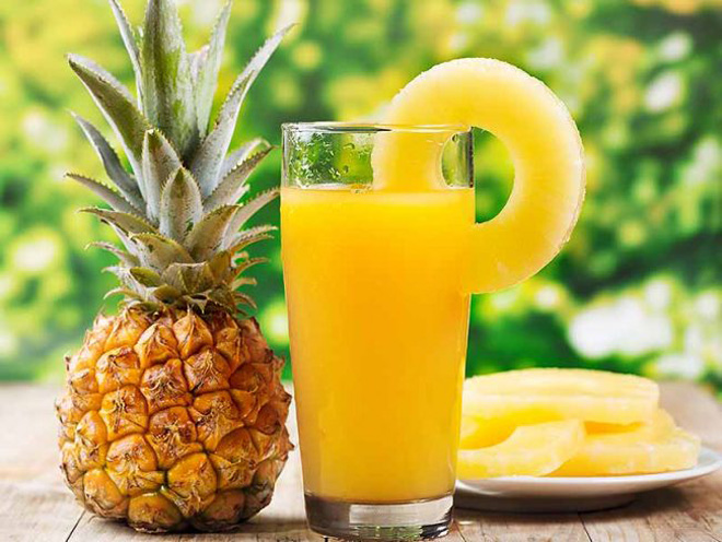 nước ép dứa chất chống oxy hóa tốt cho sức khỏe.