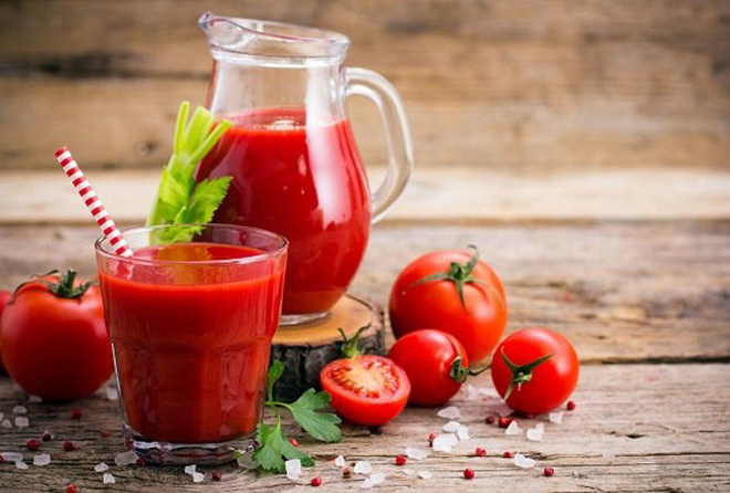 Nước ép cà chua chứa nhiều chất chống oxy