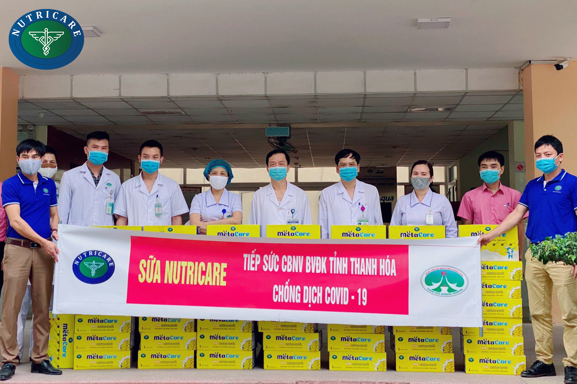 Nutricare đồng hành cùng Bệnh viện đa khoa tỉnh Bắc Giang & Thanh Hoá chống dịch covid-19