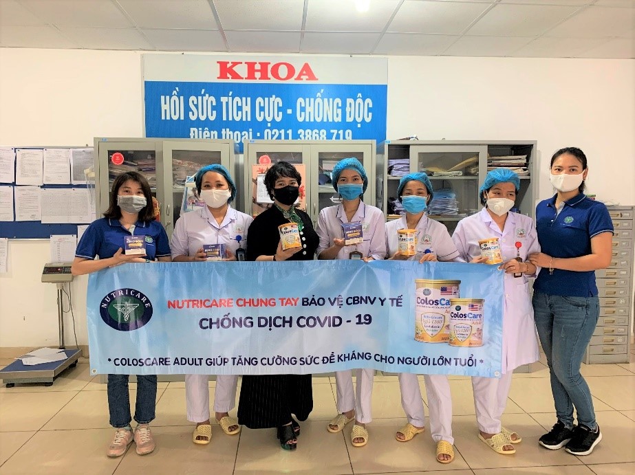 Tiếp nối hành trình “Chung tay bảo vệ bác sĩ” – Nutricare tiếp sức y bác sĩ Bệnh viện Đa Khoa Khu vực Phúc yên