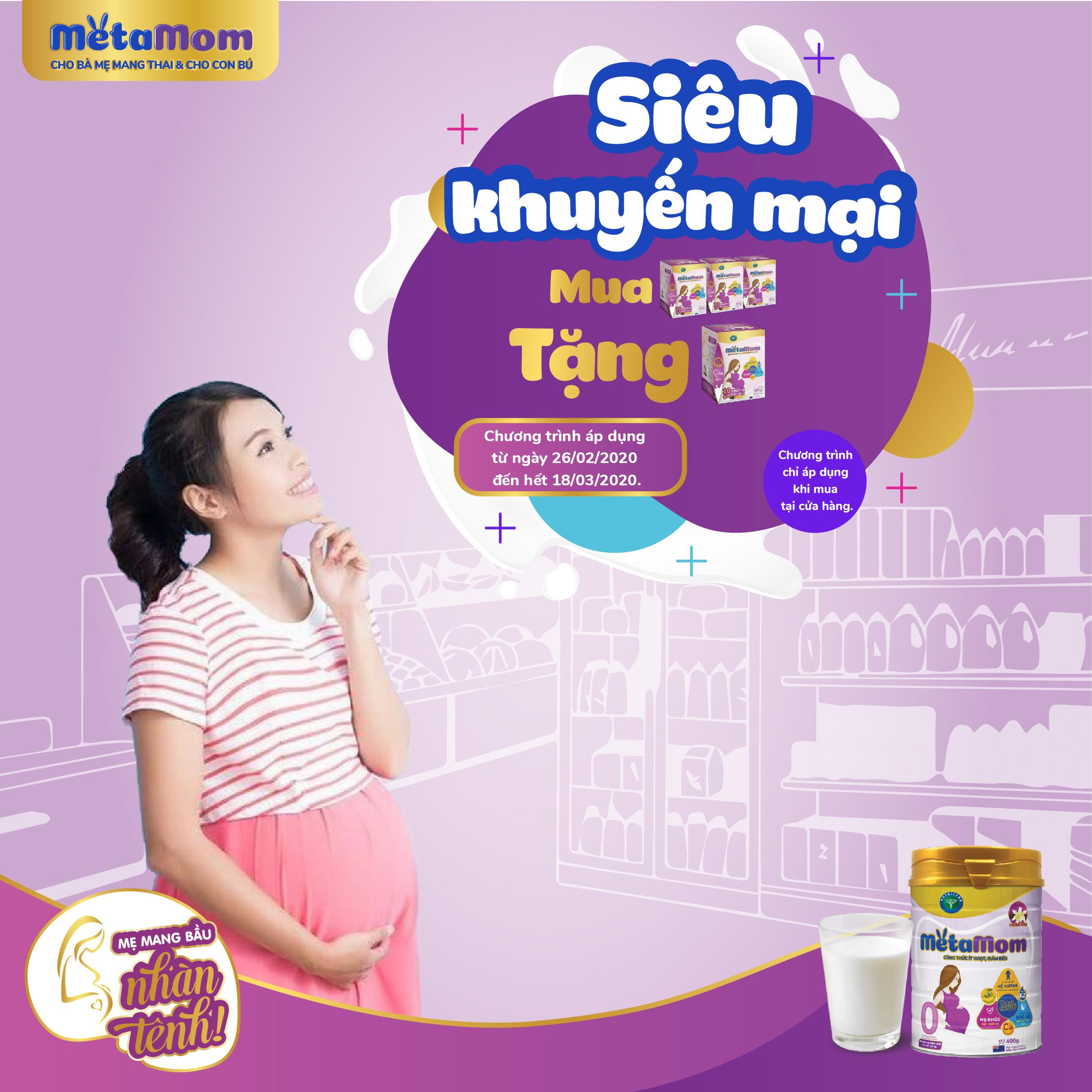 Siêu khuyến mại hấp dẫn cho mẹ bầu – Mua 3 tặng 1