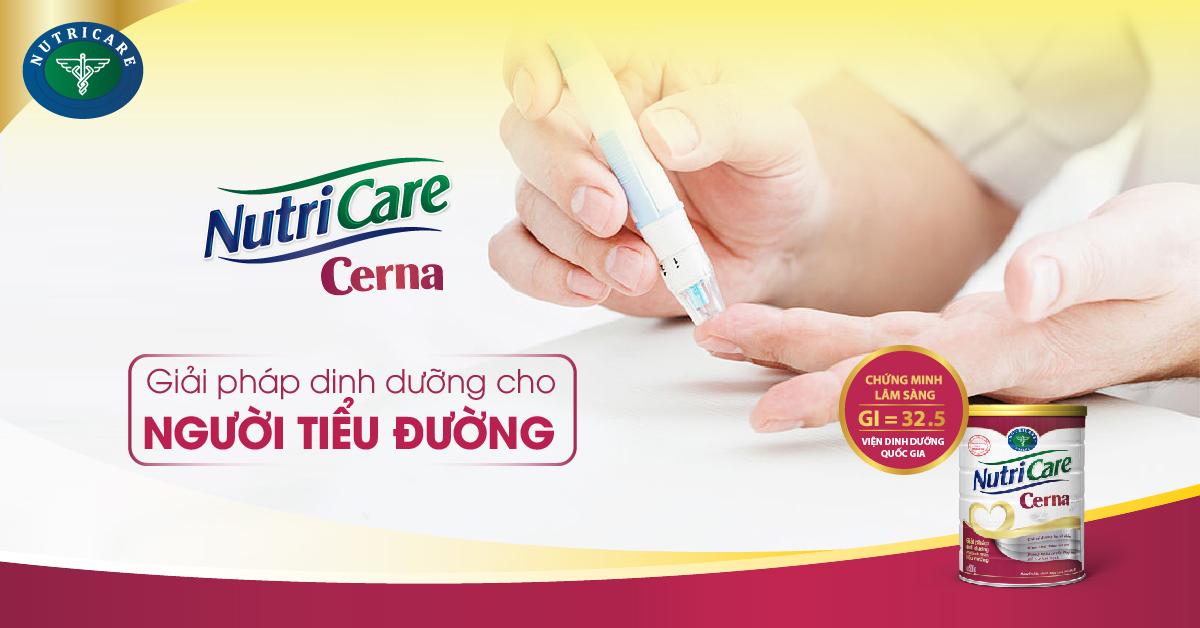 Nutricare Cerna – Giải pháp dinh dưỡng cho người tiểu đường