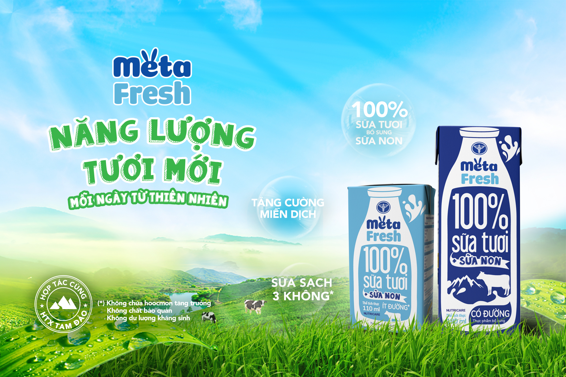 Metacare ra mắt sữa tươi Meta Fresh: Năng lượng tươi mới mỗi ngày từ thiên nhiên
