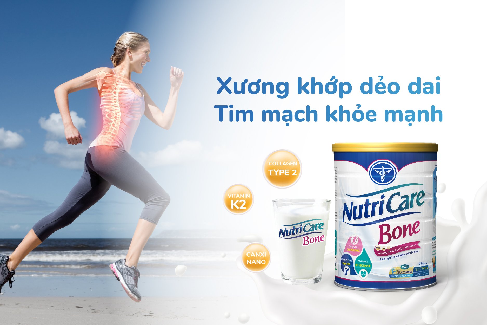 Nutricare Bone cung cấp vitamin K2 vừa chắc xương lại tốt cho tim mạch