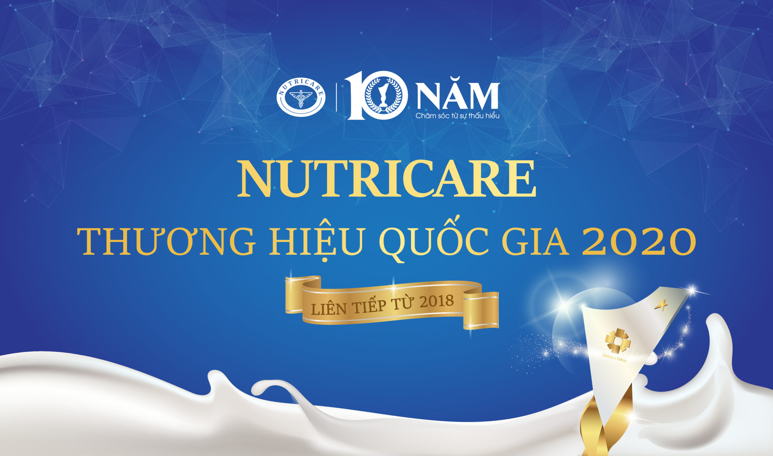 Nutricare lần thứ 2 liên tiếp được vinh danh Thương hiệu Quốc gia