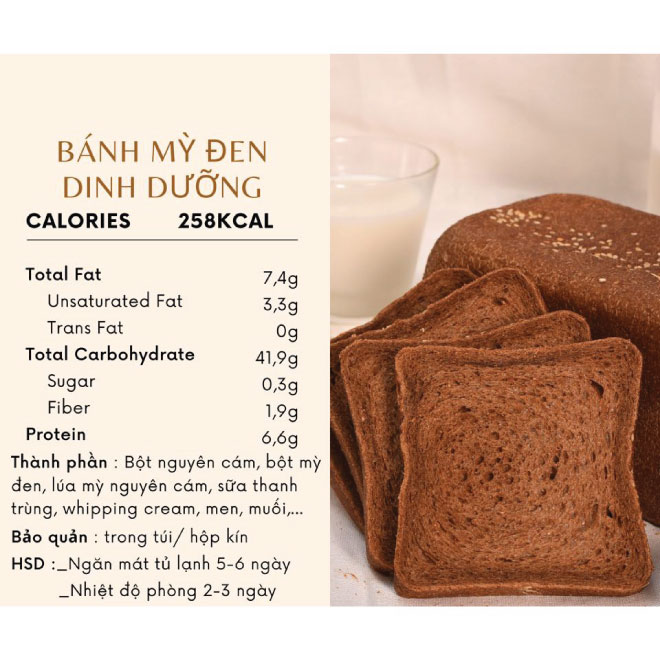 Bánh mì đen phù hợp với người bệnh tiểu đường