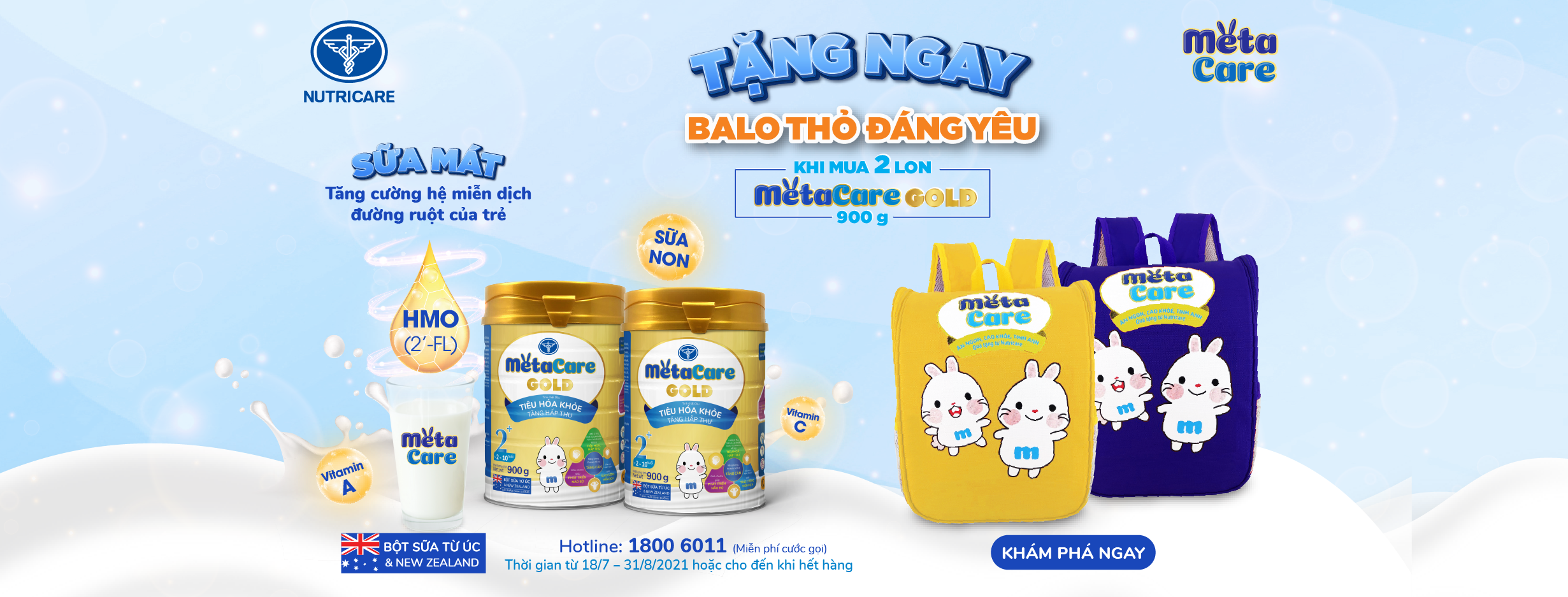 Metacare Gold – Chương trình ưu đãi, hấp dẫn mùa tựu trường