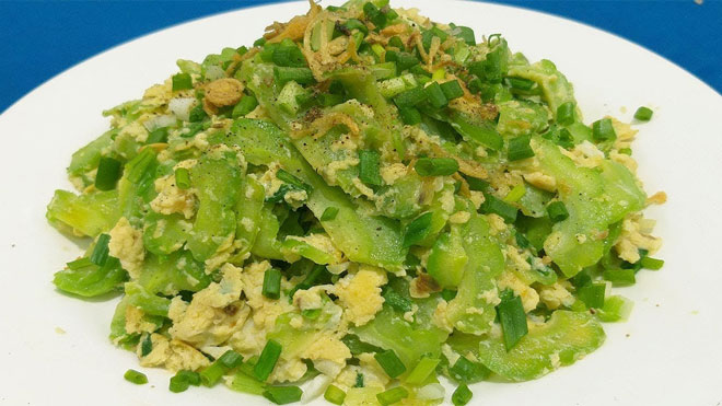 Khổ qua xào trứng tốt cho người bị tiểu đường