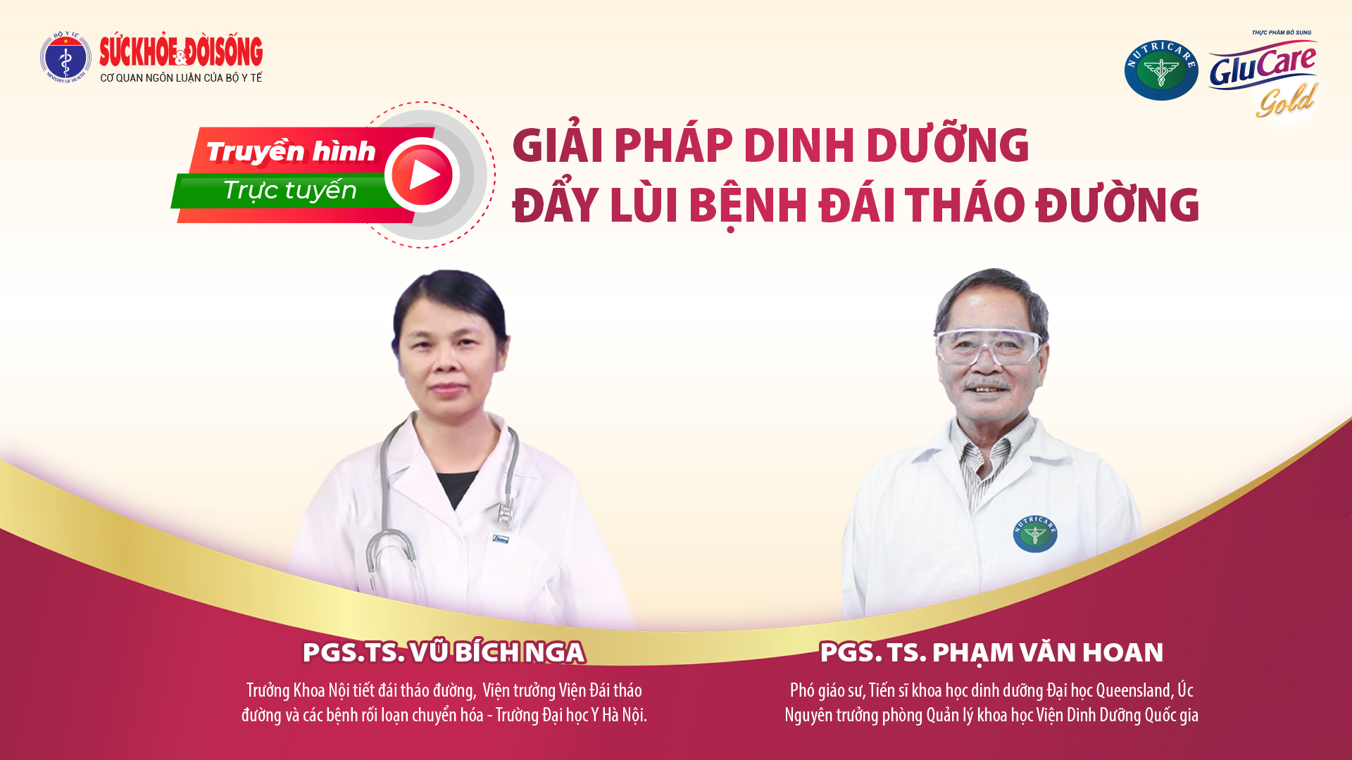 Truyền hình trực tuyến: Giải pháp dinh dưỡng đẩy lùi bệnh Đái tháo đường