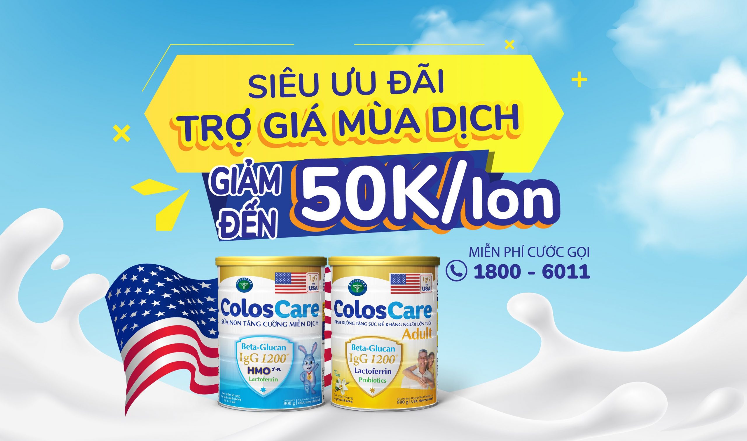 Chương trình: “Siêu ưu đãi – Trợ giá mùa dịch với sữa bột ColosCare”
