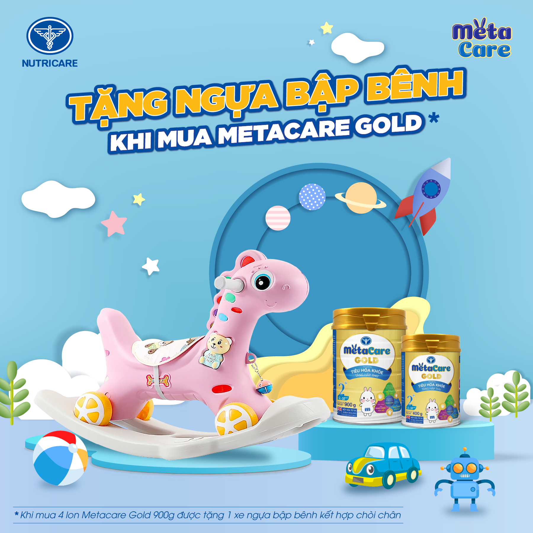 Tặng quà hay – Con nhận mê ngay cùng sữa Metacare Gold