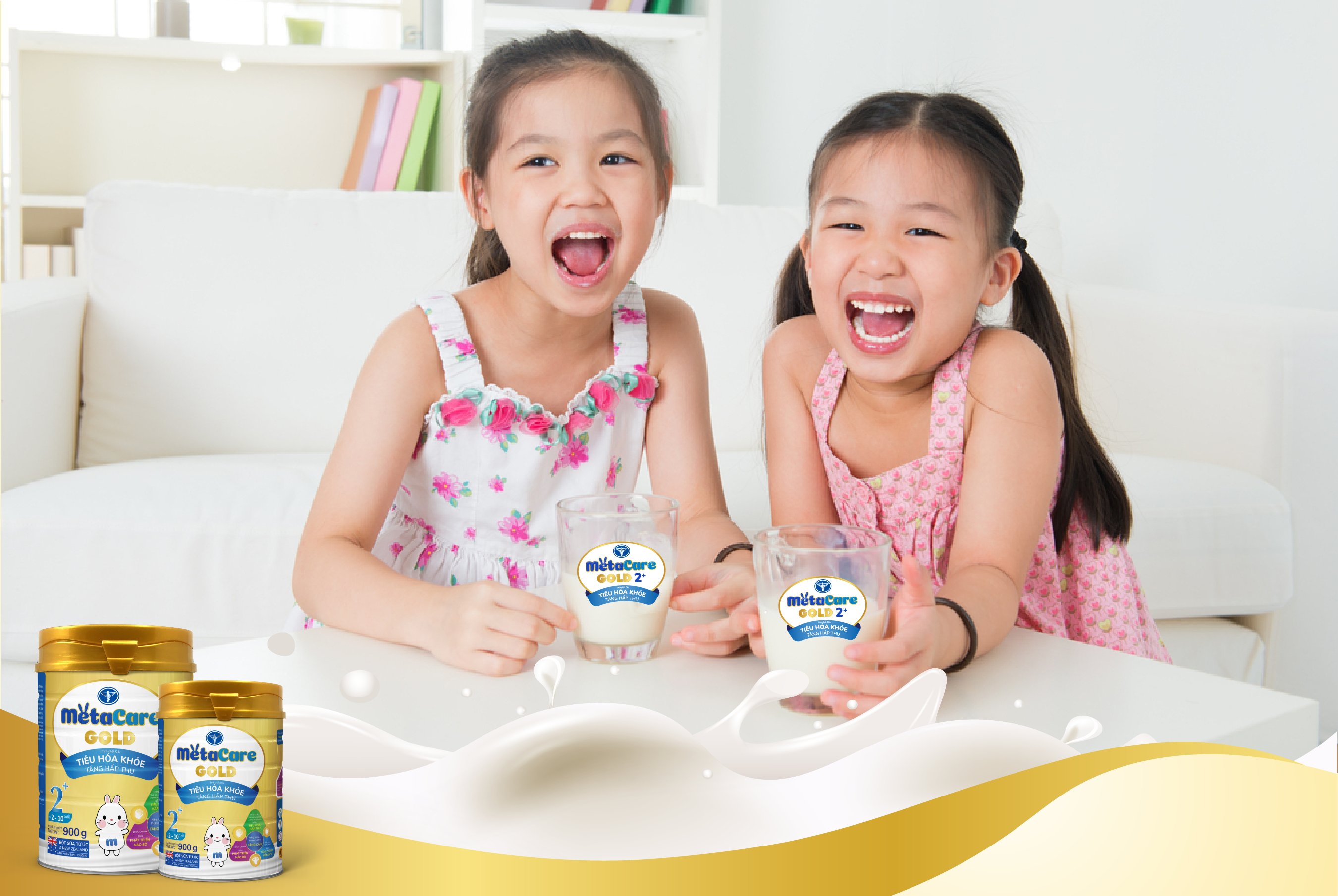 The secret for your baby to have a healthy digestion, height improved and smart with improved Metacare Gold 2+
