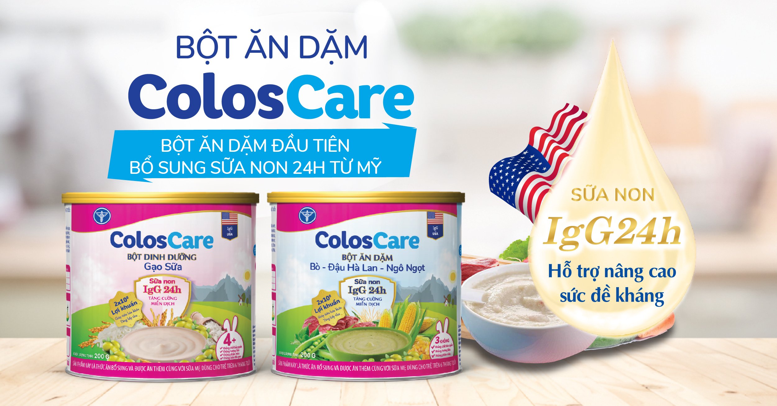 Coloscare weaning infant cereal: nutritious food to enhance immunity