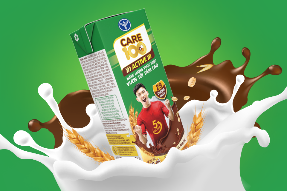 Care 100 Active – Exclusive cocoa-malt milk with “5 Active” nutritional benefits
