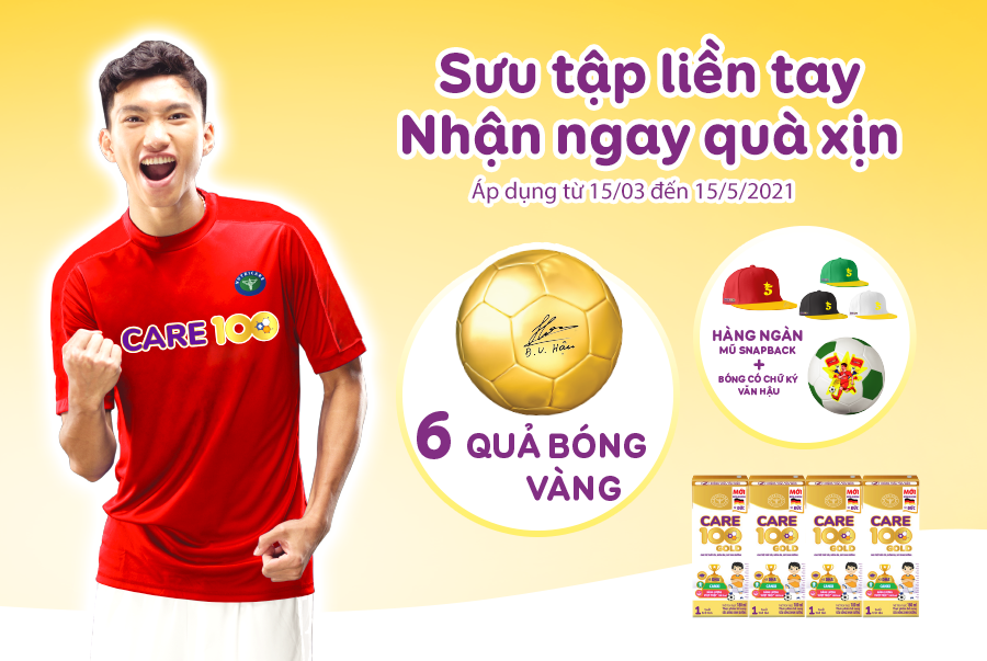 Drinking milk won the golden ball with national player Doan Van Hau