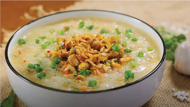 Cháo hến bồi bổ sức khỏe tốt