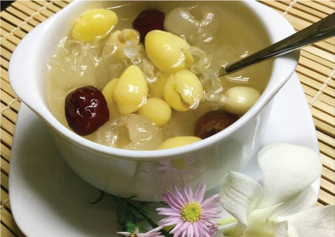 Chè bạch quả hạt sen