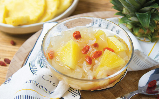 Chè nấm tuyết kỷ tử