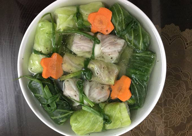 Canh thịt ngan bắp cải