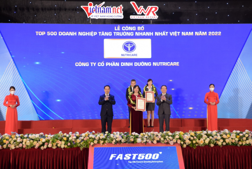 Nutricare hai năm liên tiếp vào top FAST500