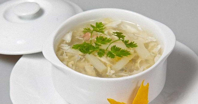Súp gà măng tây