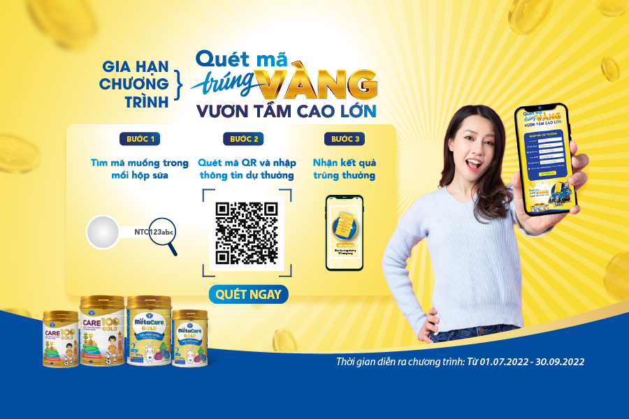 Gia hạn chương trình “Quét mã trúng vàng – Vươn tầm cao lớn”: Thêm ngàn cơ hội rinh quà khủng