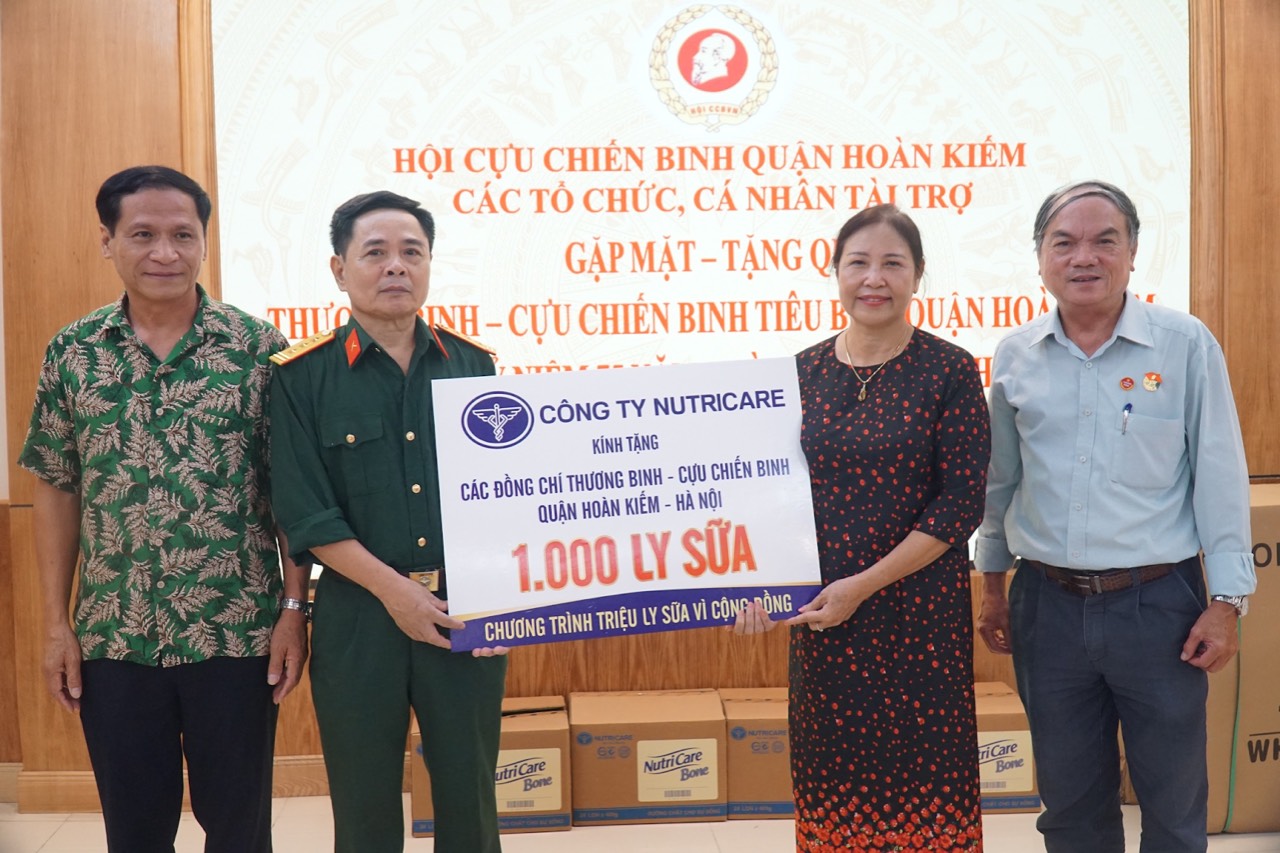 Nutricare trao tặng 1000 ly sữa tới thương binh, cựu chiến binh nhân Ngày Thương binh Liệt sĩ