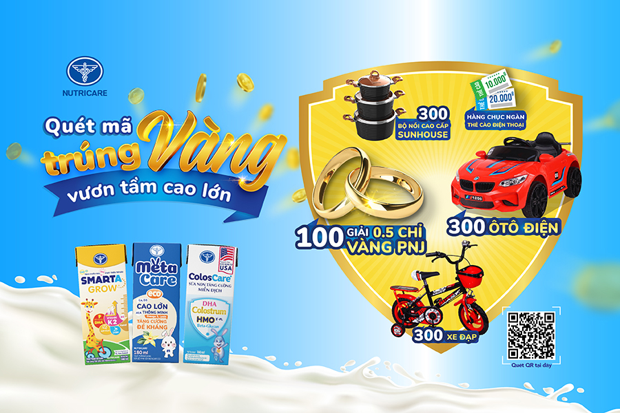 Cơ hội nhận vàng khi tham gia “Quét mã trúng vàng – Vươn tầm cao lớn”