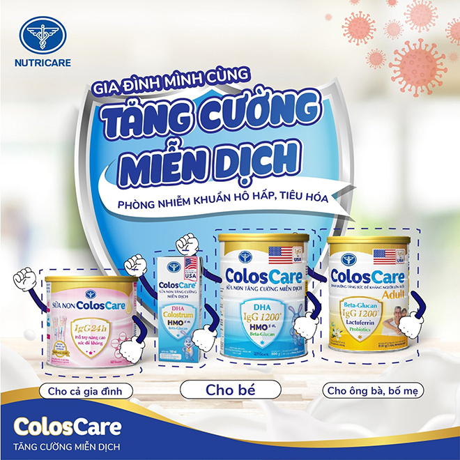 Bộ sản phẩm sữa non tăng cường miễn dịch