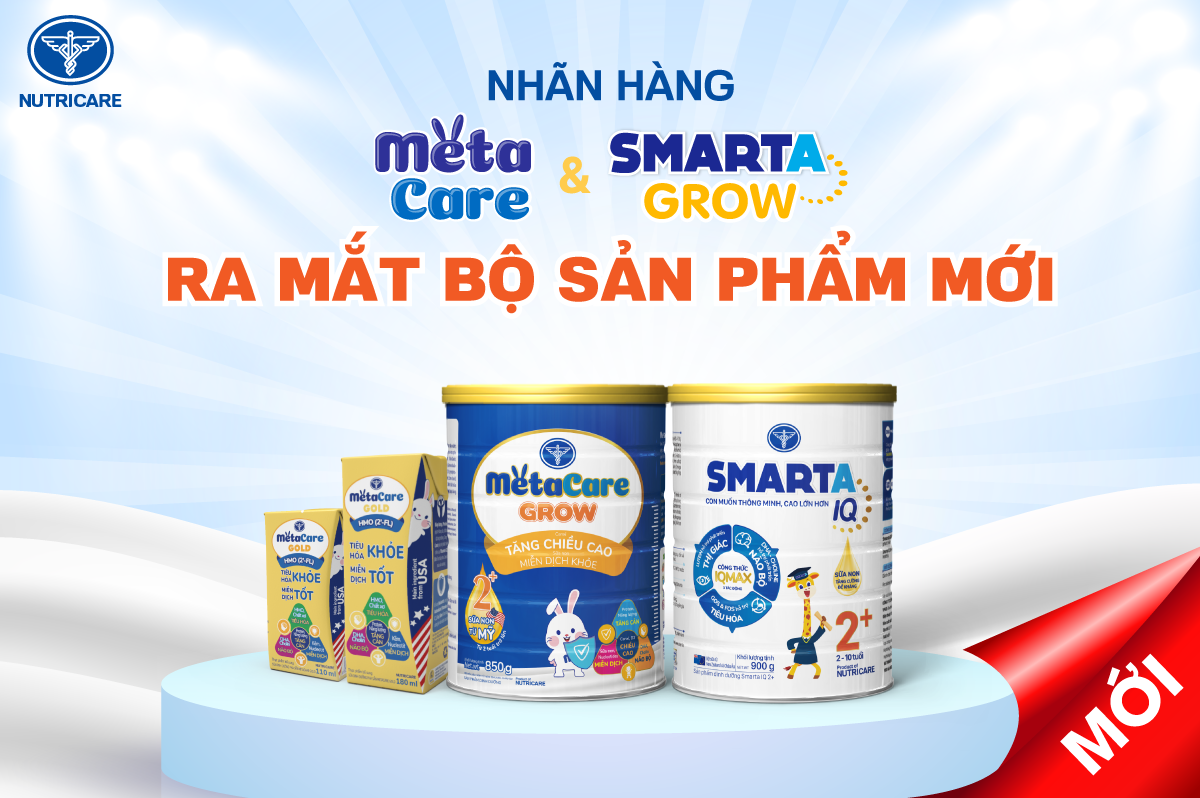 Nhãn hàng Metacare và Smarta Grow ra mắt bộ sản phẩm mới