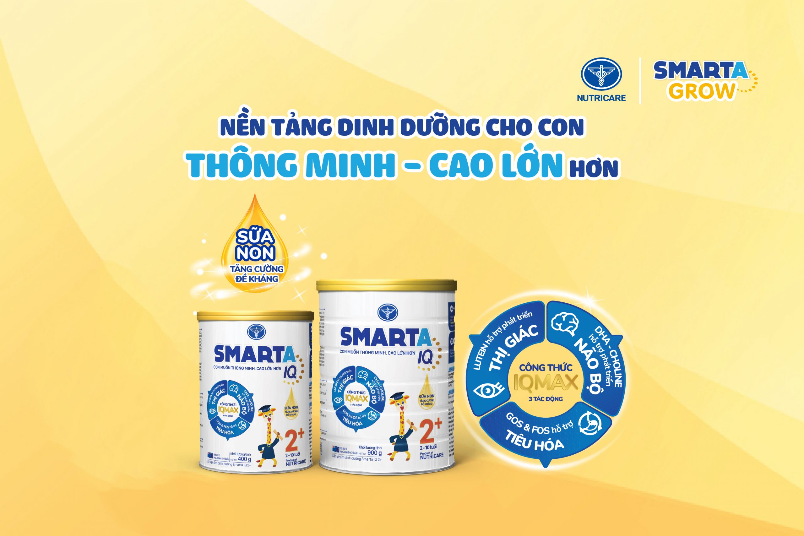 Con thông minh, cao lớn hơn cùng Smarta IQ công thức cải tiến mới