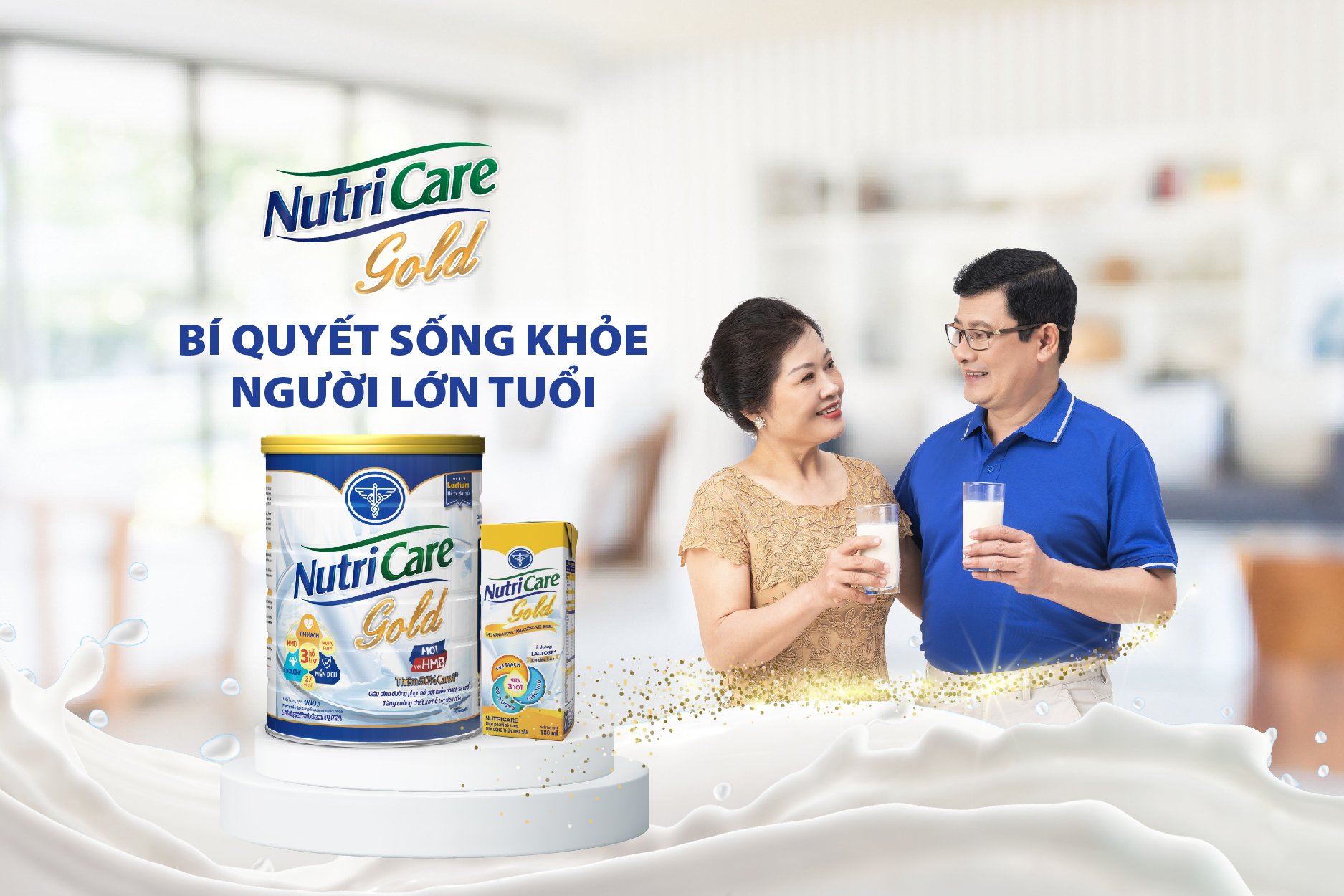 Nutricare Gold – “Lựa chọn vàng” bổ sung dinh dưỡng cho người lớn tuổi