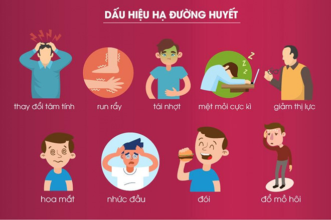 Dấu hiệu và triệu chứng hạ đường huyết