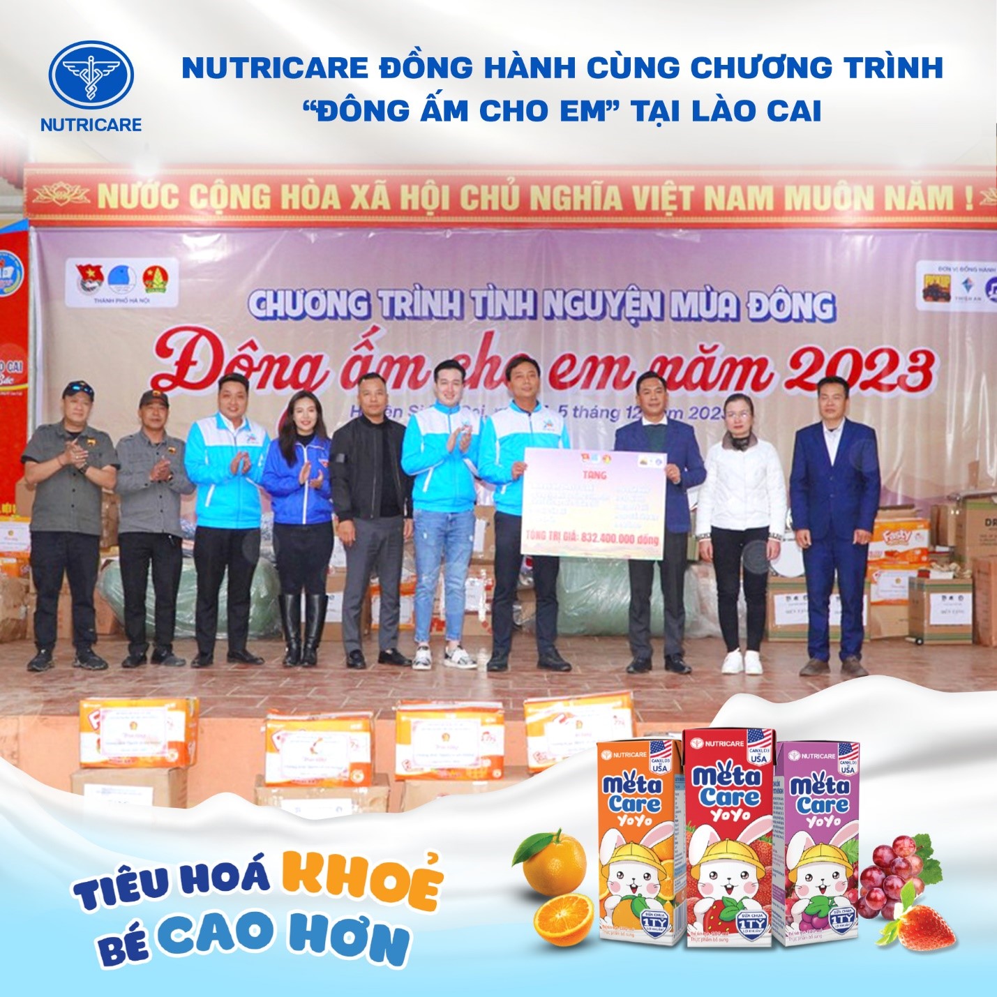 Nutricare đồng hành cùng chương trình “Đông ấm cho em” tỉnh Lào Cai