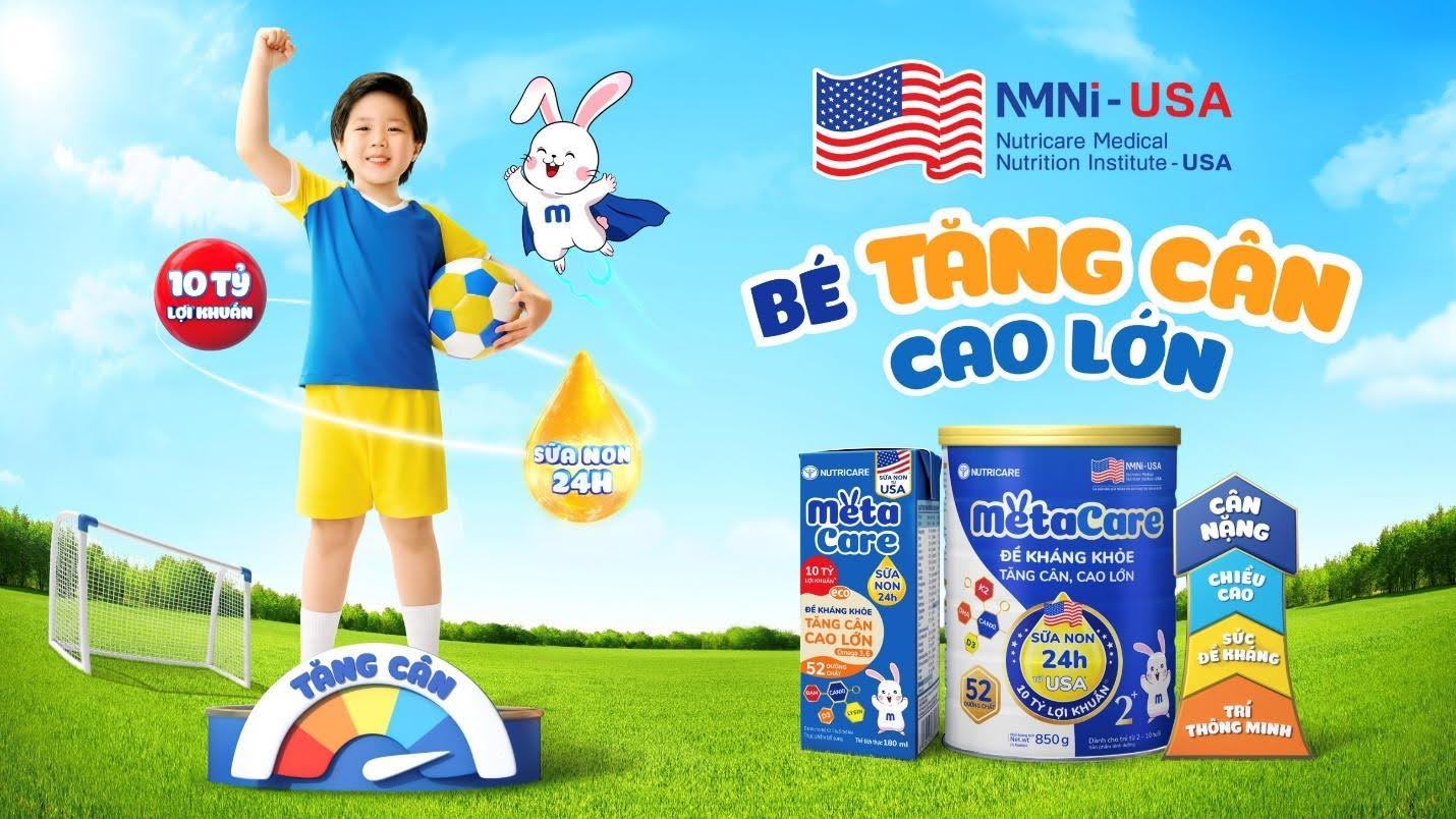 Metacare 2+ mới tăng cường đề kháng cho trẻ phát triển toàn diện