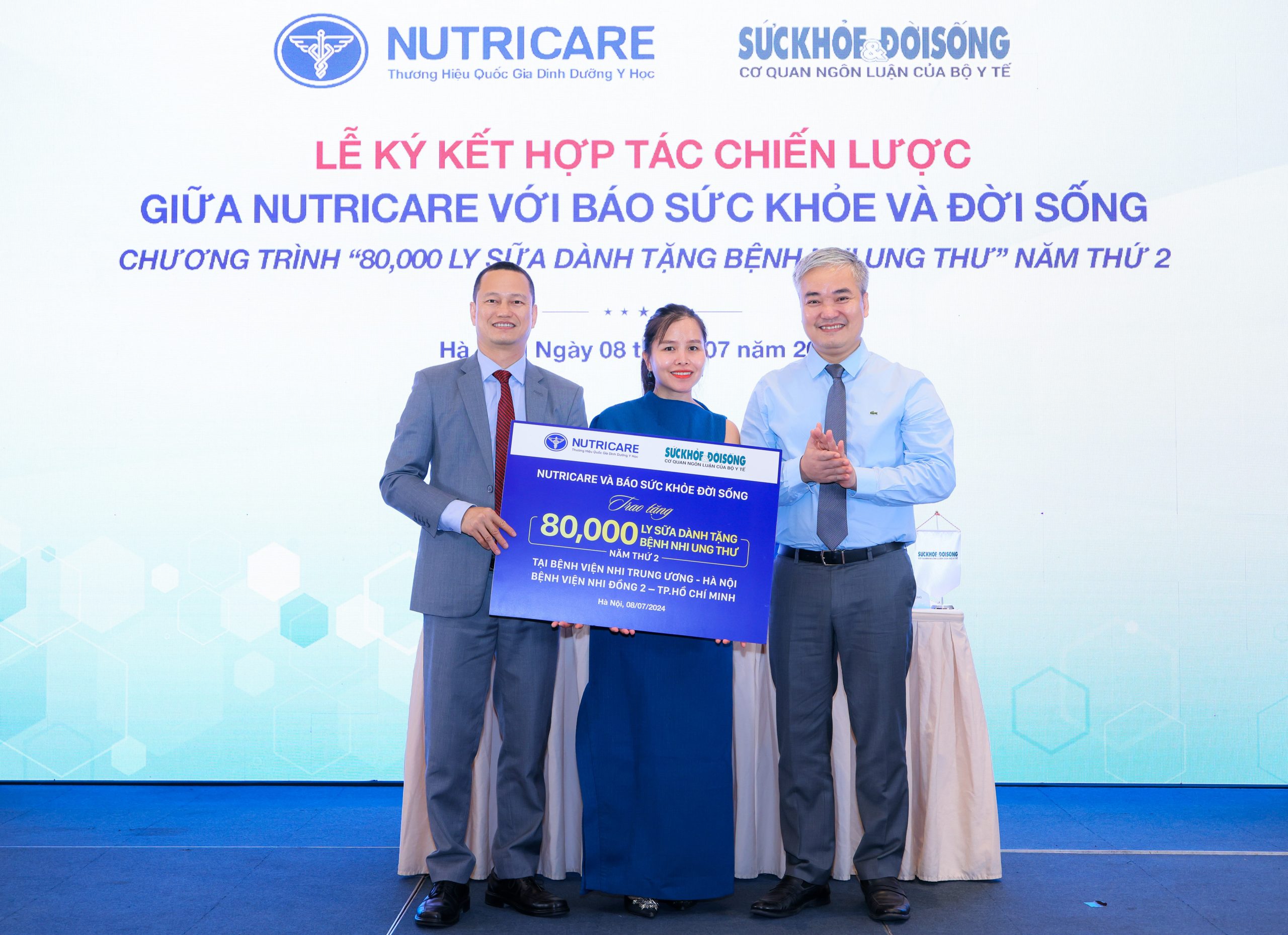 Nutricare trao tặng 80.000 ly sữa dinh dưỡng cho bệnh nhi ung thư